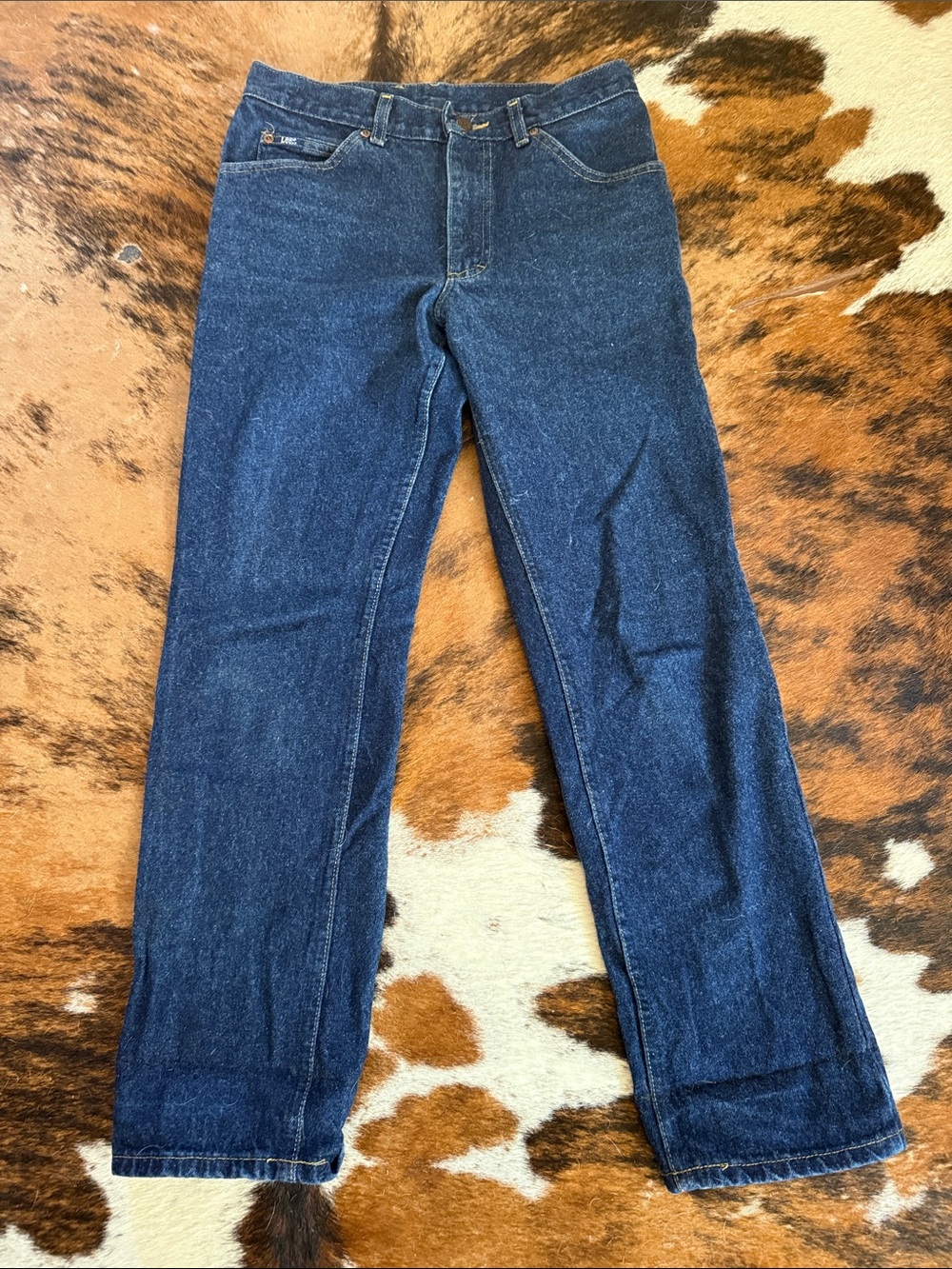 Lee’s (maybe dead-stock) Men's Straight-Leg Jeans in Dark Blue Denim